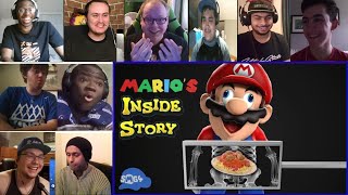 SMG4 Marios Inside Story REACTIONS MASHUP [upl. by Aynatahs859]