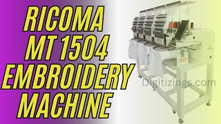 Ricoma MT 1504 Four Head Embroidery Machine Review  Features amp Price embroiderymachine [upl. by Nyra]