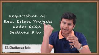 Registration of Real Estate Projects under RERA Sections 3 to 8  The Real Estate Act [upl. by Viscardi]