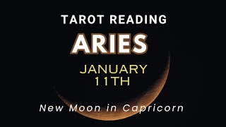 ARIES THIS CLOSURE WILL SET YOU FREENew Moon in Capricorn January 11th Tarot Reading [upl. by Fabri472]