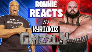 Ronnie Coleman REACTS to Kyriakos Grizzlys CRAZY A Lifts [upl. by Latona]