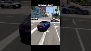 Chance of survival with different vehicles beamng beamngdrive game gameplay gaming beamngcrash [upl. by Karim629]