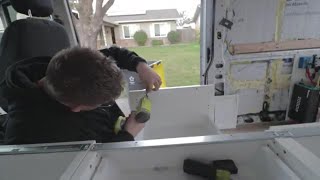 Ikea Cabinets In A Van Build  Ikea Cabinets Install  StephenShreds [upl. by Rachaba821]