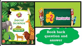 3rd std social science term 2 unit 2 sanctuaries book back question and answer [upl. by Avrenim]