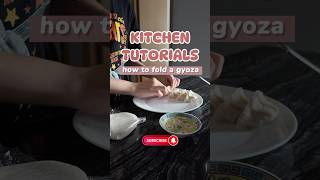 How to fold a gyoza TUTORIAL cookingshorts foodtutorial gyoza japanesefood potstickers howto [upl. by Eidnarb]