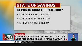 Savers stockpiled 197 trillion shillings in fixed deposit accounts due to the high interest rates [upl. by Mond]