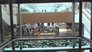 Huge Kone Hydraulic Glass Elevator at Galleria Mall in Houston TX [upl. by Pevzner]