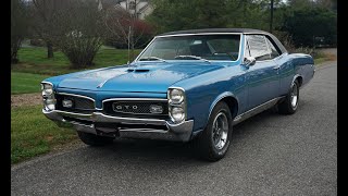 1967 Pontiac GTO 4 speed Walk around review [upl. by Giraldo769]