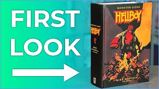 MonsterSized Hellboy Hardcover Overview  The Biggest Hellboy Book Ever [upl. by Andaira]