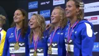 Berlino 2014  4x200 Ragazze d’Oro miracolosa Pellegrini … [upl. by Leipzig]