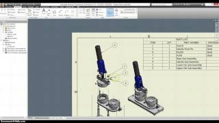 Button Maker Drawings and Presentation Exploded View [upl. by Anny]