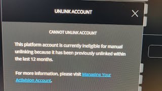 HOW TO UNLINK YOUR CALL OF DUTY ACTIVISION ACCOUNT WITHOUT WAITING 12 MONTHS [upl. by Attenauqa]