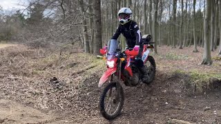 IM LOVING my CRF 300L amp BLACK WIDOW Forest Ride HD 1080p [upl. by Maxa186]