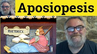 😎Aposiopesis Meaning  Aposiopesis Defined  Aposiopesis Examples Aposiopesis Definition Aposiopesis [upl. by Nahsaj]