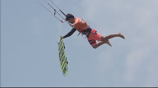 SPECTACULAR HEIGHTS for the BIG AIR FINALS  Virgin Kitesurf World Championships [upl. by Solberg]