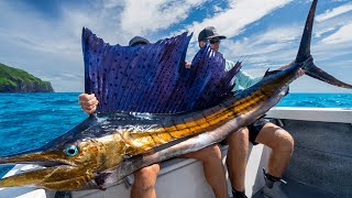 MASSIVE Mexican Sailfish Catch Clean Cook [upl. by Hobart522]