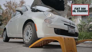 HOW TO Fiat 500 Oil Change  COMPLETE Tutorial [upl. by Sharron]