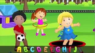 ABC Alphabet Song in HD with Lyrics  Childrens Nursery Rhymes by eFlashApps [upl. by Amend]