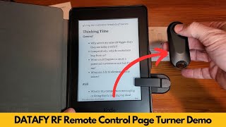 DATAFY RF Remote Control Page Turner Demo and Review [upl. by Debbra]