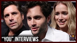 YOU Cast Talk Social Media Season 1 Joe amp Becks Love  Penn Badgley John Stamos Elizabeth Lail [upl. by Mihcaoj]