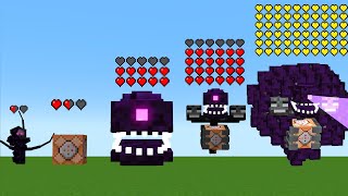 All of your All Minecraft Bosses and Wither Storm [upl. by Drofyar558]