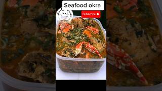 Delicious seafood orka soup  food nigerianfood foodie shorts orka seafood short orka [upl. by Odrawde993]