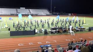 Murrieta Mesa Marching Emerald Regiment at Great Oaks HS MBOS Nov 2 2013 [upl. by Orlena]