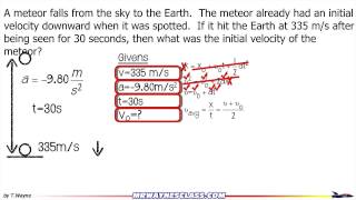 Problem Solving in Kinematics Example [upl. by Furey]