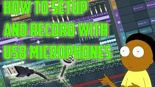 How to setup USB microphones for recording Rap vocals in Fl studios [upl. by Torrell]