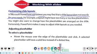 Technology F3  Ch2 Working With Slides Lesson 2 [upl. by Latsryk]