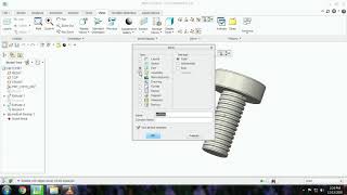 Nut bolt assembly how to assemble nut and bolt in Creo [upl. by Lisa680]