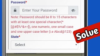 Fix password should be 8 to 15 character special character numeric upper case small case letter [upl. by Westbrook]