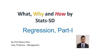 What Why and How to calculate Regression Part1 [upl. by Lotti]