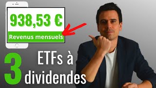 TOP 3 ETF à dividendes mensuels PEA aristocrates high yield pour un revenu passif en 2023 [upl. by Routh]