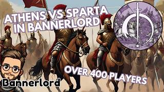 An epic Athenian siege on Sparta in Bannerlord with 400 players [upl. by Queridas]