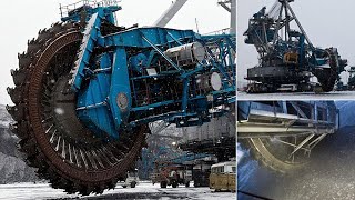 Bagger 293  World Largest digging machineBiggest Bucket wheel excavator [upl. by Prudi528]