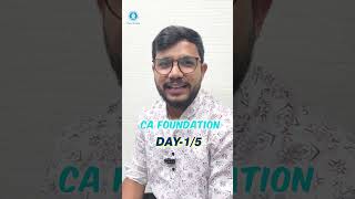 Day 1  How Balance Impacts Your Success Study Planning with Amol Sir  CA Foundation Vsmart [upl. by Annovoj]