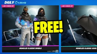 How to Get The Moncler Skins for FREE in Fortnite Moncler Classic Bundle [upl. by Brackely]