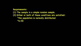 Estimating a Population Mean Sigma Unknown [upl. by Keram]