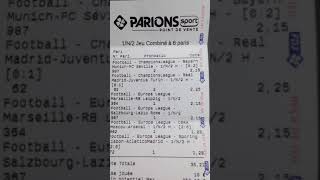 Tickets gagnants parions sport 20€ mise gagne 1050€ 2021 [upl. by Polinski]