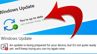 Fix quotAn Update Is Being Prepared For Your Device But its Not Quite Ready Yetquot Error Windows 10 [upl. by Agathy]