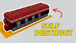 How to build SelfDestructing TNT Cannons in Minecraft [upl. by Ecnarrat855]