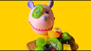 Playing with squishy fruits ASMR 🍍🍎🧅🌽🍆🍅 [upl. by Kenlee]