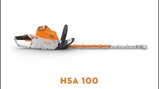 STIHL HSA 100 accu heggenschaar [upl. by Nossaj508]