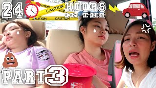 24 HOURS IN THE CAR CHALLENGE PART 3  Aurea amp Alexa [upl. by Nomled]