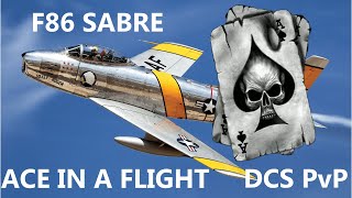 F86 Sabre Ace in a Flight  DCS World PvP [upl. by Sunil]