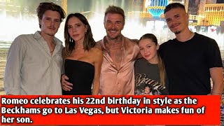 Romeo celebrates his 22nd birthday in style as the Beckhams go to Las Vegas but Victoria makes [upl. by Moazami553]