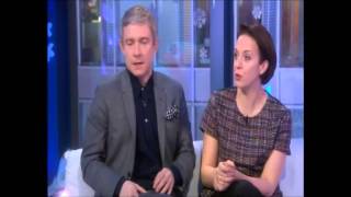 ♦ Martin Freeman amp Amanda Abbington on The One Show ♦ [upl. by Lindeberg135]