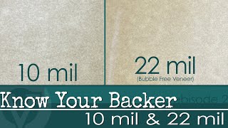 Webisode 2 How to Choose the Right Backer for your Wood Veneer Project 10 Mil and 22 Mil BFV [upl. by Bil]