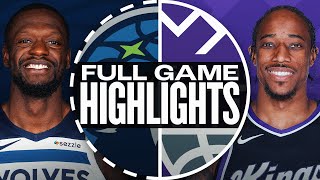 TIMBERWOLVES at KINGS  FULL GAME HIGHLIGHTS  October 24 2024 [upl. by Ahsenac]